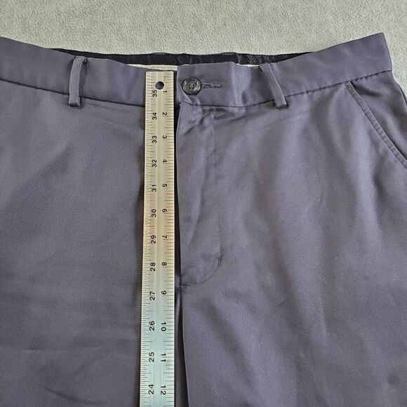 Greg Norman Shorts Mens 32 Gray Chino Golf Performance Flat Front Regular Fit - Picture 4 of 9